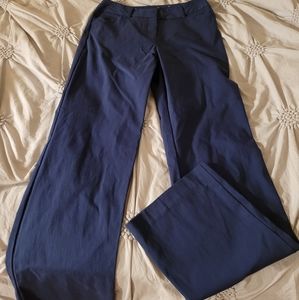 Navy blue flare dress pants